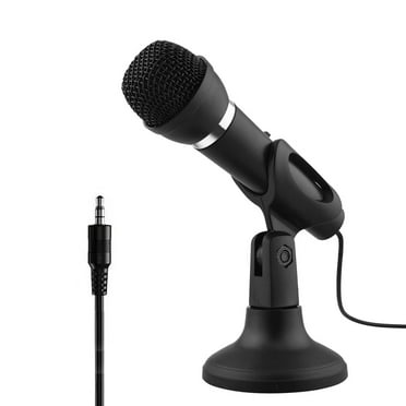 Kyusrd Microphone Wired Computer Desktop Microphone Live Business Sing Recorded Game Voice Speech Teaching Microphone 3.5mm Interface