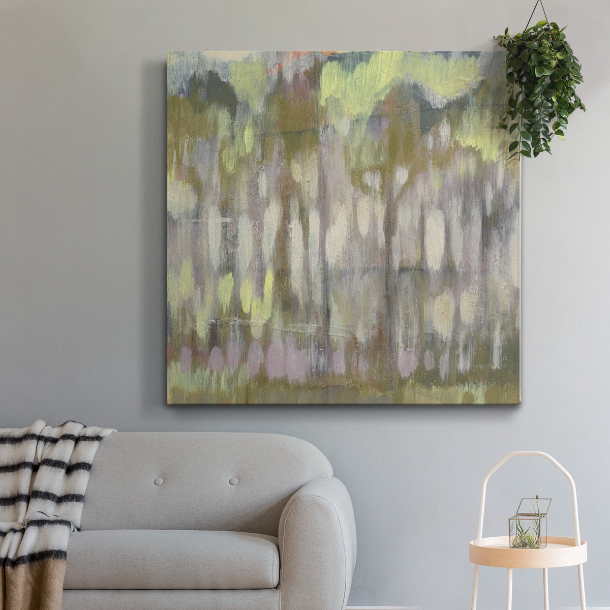 Wexford Home Stained Glass Trees II-Premium Gallery Wrapped Canvas, 10" x 10" - Ready to Hang