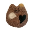 thumbnail image 1 of LUVCLS Juego de posavasos de fieltro de lana de animales de 1 pieza: posavasos de té de estilo de dibujos animados, posavasos de taza de café para mesa de Navidad, almohadillas de decoración de rega, 1 of 7