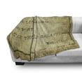 thumbnail image 2 of Best Friend Soft Flannel Fleece Throw Blanket, Loyal Friend Is Worth 0 Thousand Relatives Lettering, Cozy Plush for Indoor and Outdoor Use, 60" x 80", Pale Yellow Green Khaki, by Ambesonne, 2 of 5
