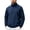 Navy, variant on Men's Lightweight Jackets Quarter Zip Windbreaker Pullover Tops With Pockets for Hiking Outgoing M
