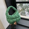 thumbnail image 1 of LHSHID Casual Quilted Hobos Bag Women Underarm Ruched Bags Luxury Designer Nylon Padded Small Handbags Soft Puffy Shopper Purses, 1 of 6