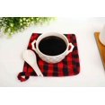 thumbnail image 3 of Pot Holders Cotton Made Heat Resistant Potholder Machine Washable Size 7" x 7" - Buffalo Plaid pattern (Red/Black) - { Pack Of 10 }, 3 of 3