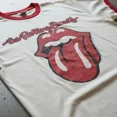 thumbnail image 2 of Rolling Stones Hot Lips Logo Ringer T Shirt (Ivory, AdultS), 2 of 3