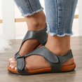 thumbnail image 2 of Oyedens Sandals For Women Wide Width Comfort Flats Summer Casual T Strap Beach Low Heel Wedge Shoes, 2 of 5
