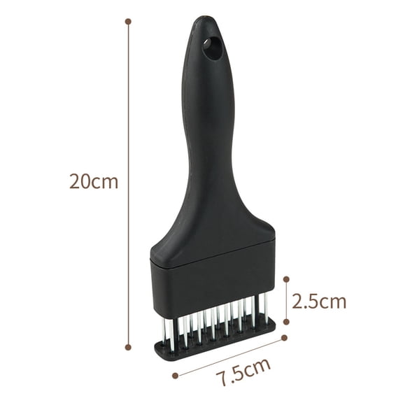 Home Use Meat Tenderizer Needle – Tendon Breaker for Pork Chop, Chicken Cutlet, Steak & Pigskin (Black)