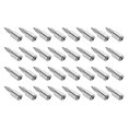 thumbnail image 1 of 24 Piezas Soportes de Estante de Tornillo, Clavos de Estante de Metal con Tornillos Autoperforantes para Soporte de Laminado de Gabinete (Tono Plateado), 1 of 6