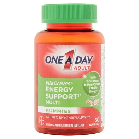 One A Day Adulte VitaCraves Energie soutien multivitamines / minéraux supplément gélifiés, 60 count