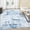 Light Blue, variant on Nanan 2'x6' Modern Abstract Runner Rug Non Slip Washable Rug, Low Pile Indoor Floor Carpet for Hallway Bedroom Home Office, Light Gray
