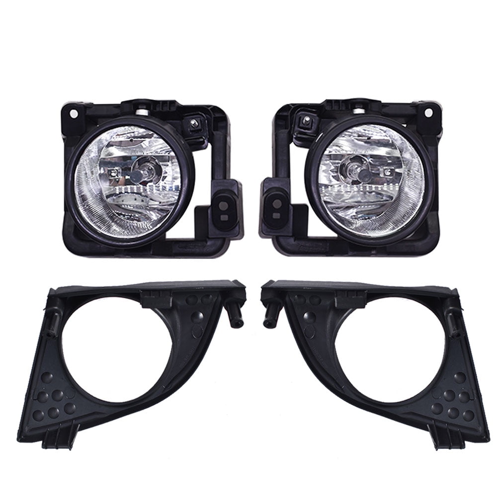 SEBLAFF Fog Lights Assembly Replacement for 2009 2010 Acura TSX Clear Lens with Bulbs + Bezel