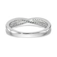 thumbnail image 5 of 14K White Gold Ring Band Engagement Diamond Round Wedding , Size 6, 5 of 7