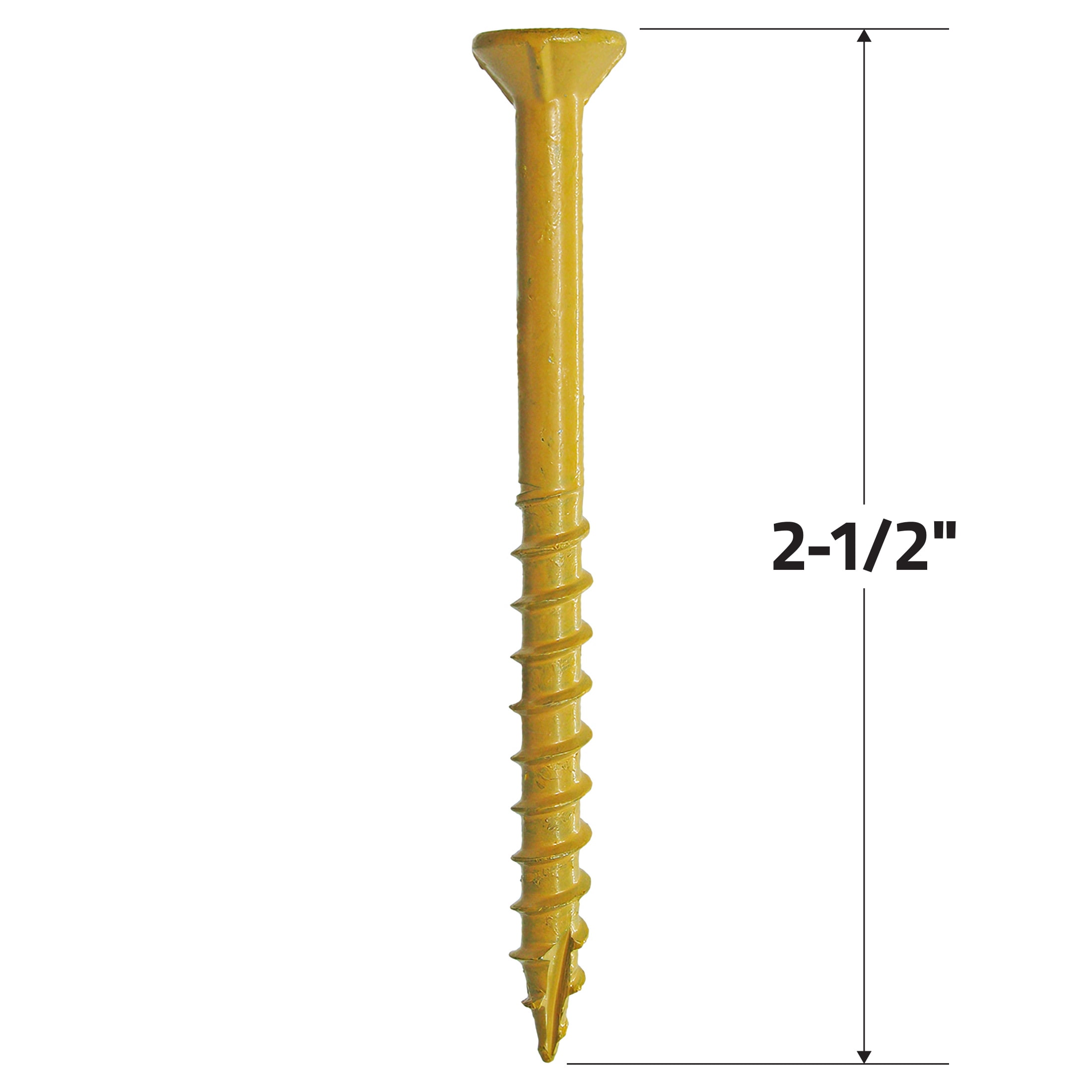 Grip-Rite Prime Guard Plus #9 x 2-1/2 in. Tan Wood to Wood Deck Screw 5lb.