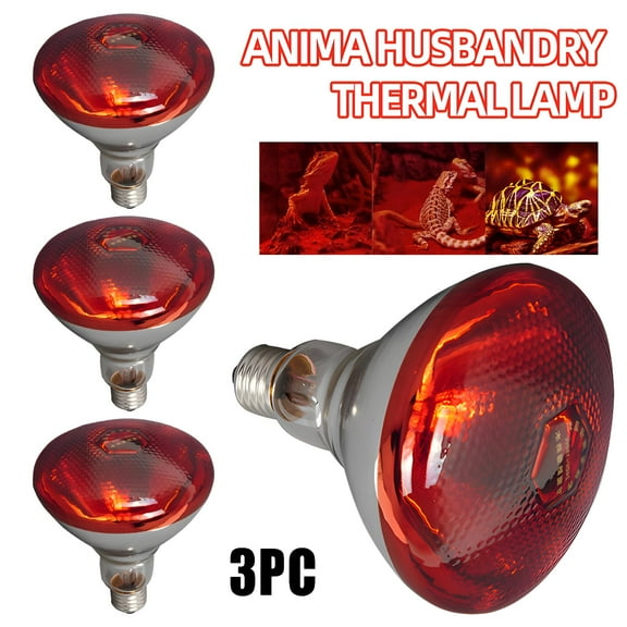 HIBIBUD Infrared Heat Lamp for Poultry, 250W Infra Red Heat Bulb Lamp, Heat Lamp Bulb for Chicken Brooder Lambs Livestock