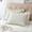Beige, variant on Pillow Shams Set of 2 Pure Cotton Champray Ruffled Edge,Thick and Solid Washed Dobby Heavy Fabric (King 20x36 inches)