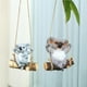thumbnail image 4 of Bewildely Koala colgante de resina para exteriores, adorno colgante para patio, simulación impermeable, columpio de oso Koala para amigos y familiares Decoración del hogar No.1 Bewildely HA039910-01, 4 of 6