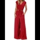thumbnail image 2 of Conjuntos de Dos Piezas de Verano para Mujer 2025, Top Corto con Cinturón, Mangas y Cuello en V, Pantalones Anchos, Chándal Informal. Rojo XXL, 2 of 7