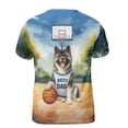 thumbnail image 2 of Happy Father's Day Akita Playing Basketball with Best Dad Jersey All Over Print 3D Shirt Unisex Merch Inu Dog Lover - 13006, 2 of 6