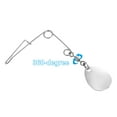 thumbnail image 3 of Unique Bargains 30Pcs Fishing Spinnerbait Wire with Blade, Medium-sized Water-drop, Silver Tone, 3 of 5