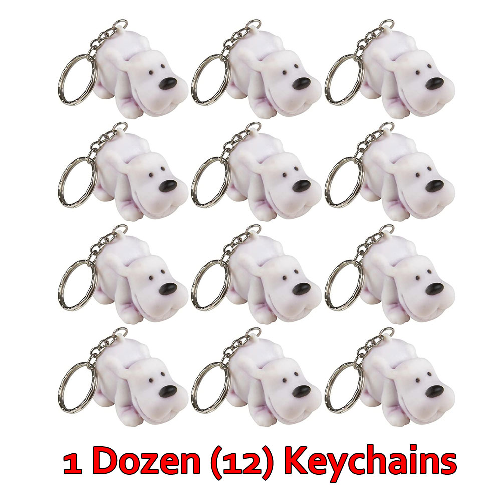Rhode Island Novelty NAUGHTY POOPING DOG KEYCHAINS (1 Dozen Bag)(2