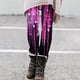 thumbnail image 2 of Gibobby Leggings Termicos Leggings con estampado moda para mujer Leggings elásticos pantalones casuales botas pantalones（Rosa， L), 2 of 5