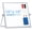 Silver, variant on Small WhiteBoard with Stand 10" X 10", Magnetic Double-Sided Dry Erase White Board Easel for Desk Students Home Office