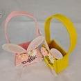 thumbnail image 2 of Moocorvic Easter Basket with Personalized Bunny Design, Canvas Easter Egg Hunting Bucket Party Favor Supplies, 2 of 6