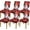 Pattern 15, variant on 4Pcs Christmas Chair Covers for Dining Room Stretch Printed Xmas Kitchen Chair Covers/Christmas Seat Cover Covers Removable Dining Chair Slipcovers for Hotel, Christmas Ceremony, Banquet 16
