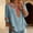 Sky Blue, variant on Linen Blouses for Women Lightweight Ethnic Style Beach Casual Summer Tops Crew Neck Shirts Dressy Clothes Loose Fit Blouses Bohemian Tops Three Quarter Blouses Mexican Shirt Gauze Tops S