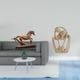 thumbnail image 2 of Figura Decorativa De Caballo, Escultura Coleccionable Para Escritorio, Estantería, Sala De Estar O Decoración Del Hogar. Estatua Abstracta De Pareja, Escultura Creativa De Resina Para, 2 of 8