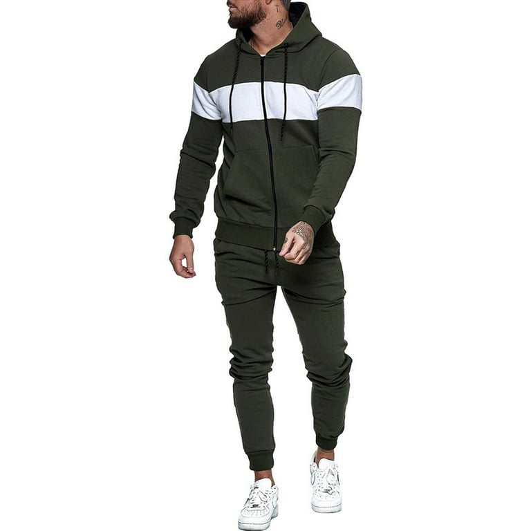 Army green polo sweatsuit cheap