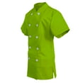 thumbnail image 2 of Women's Chef Coat Short Sleeve Chef Shirt Cook Coat Barista Baker Uniform Restaurant Clothes Barista Shirt, 2 of 3
