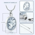 thumbnail image 3 of Butterfly Cremation Jewelry for Ashes Memorial Lockets Urn Necklace for Ashes Pendants Stainless Steel Keepsake Jewelry for Ashes, 3 of 5
