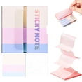 thumbnail image 4 of Transparent and Frosted Sticky Notes, 3x3 Inches Clear Sticky Tabs, 240 Sheets Pull-Out Sticky Note Pad, Transparent Notes, Annotation Kit for Books, Work, Planners and Calendars (Cream Color,4Pcs), 4 of 5