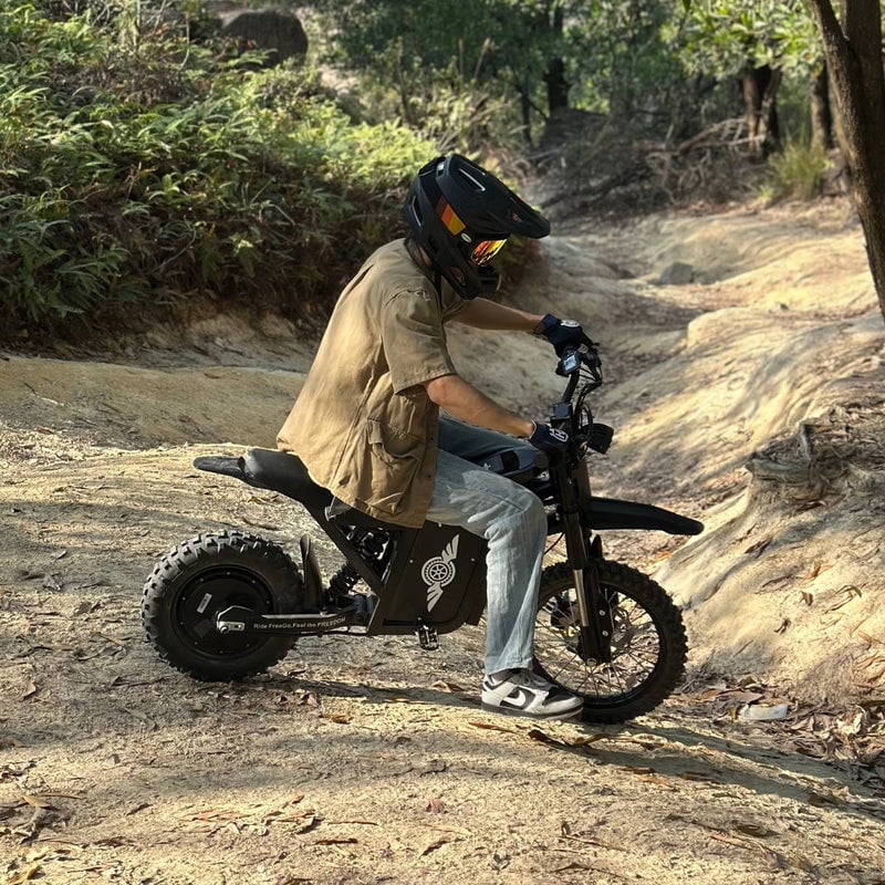 Freego X0 Electric Mini Bike for Teens and Adults, 3600W/60V 25Ah/40MPH,  265 lbs Max Load Lightweight Mountainbike, 5’1”–5’9” Rider