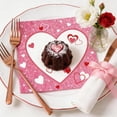 thumbnail image 5 of Valentine's Day Party Supplies - 20-Piece Glitter Heart Disposable Tableware Set with Pink Tissues for Romantic Dinners, 5 of 6