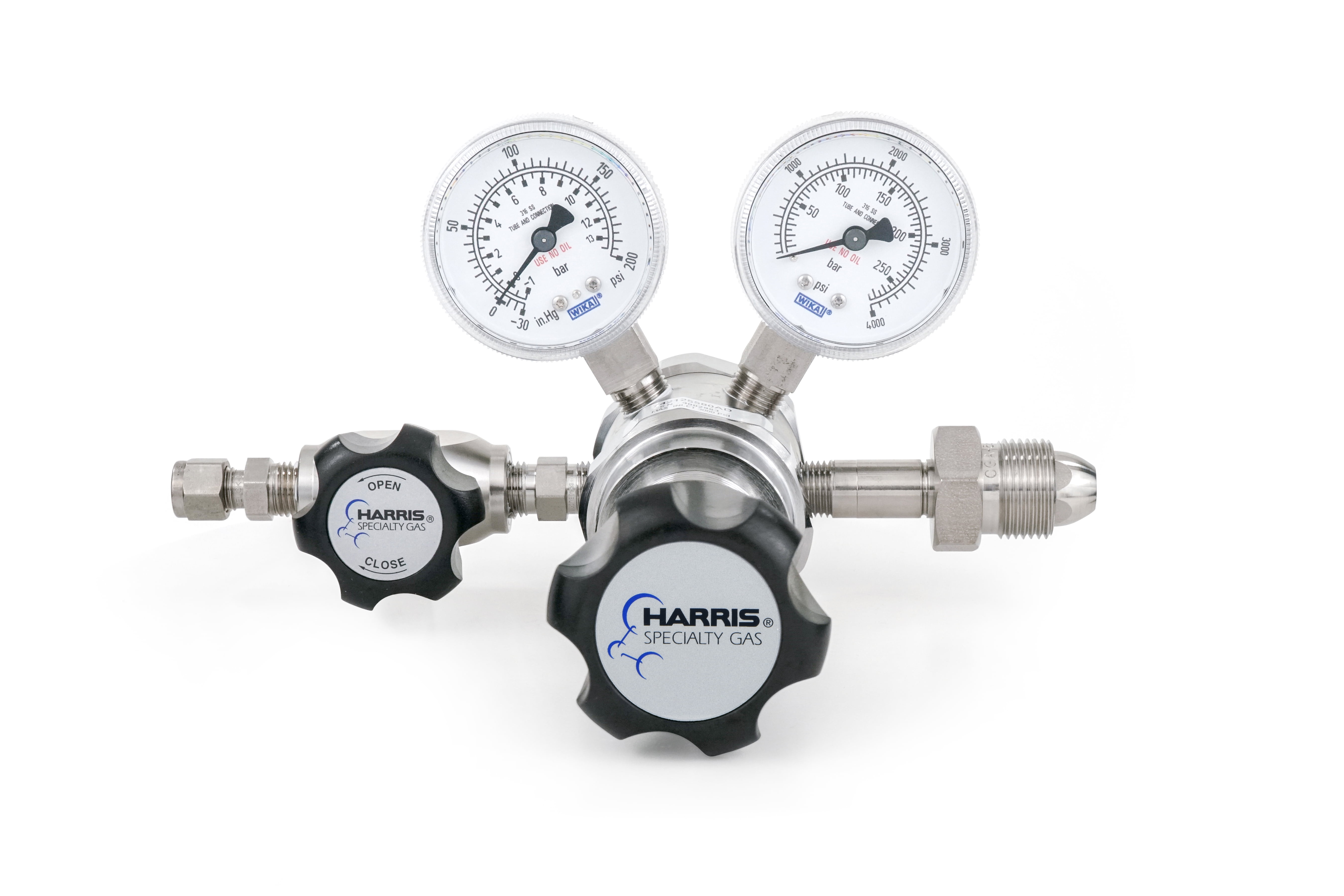 Nitrogen, Helium, Argon specialty gas lab regulator, CGA 580, 2stage