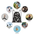 thumbnail image 6 of Daiia Anchor Pattern Drawstring Backpack, Gym Bag, Lightweight Backpack, Water-Resistant Bag Travel Sports Backpack, Fitness Bag, Yoga Bag-Medium, 6 of 6