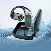 SPOORYYO Open Ear Bluetooth Headphones, True Wireless Hanging Ear Design with Low Latency, Intelligent Noise Reduction, Long Battery Life for Business and Sports