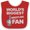 Red and White, variant on Inktastic Wrestling Fan Sports Boys or Girls Baby Bib