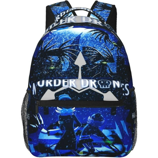 Murder Drones Backpack Lightweight Large Capacity Laptop Backpack Cartoon Backpacks For Unisex
