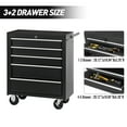 thumbnail image 2 of MAYEERTY 5-Drawer Rolling Tool Chest with Lock & Key, Tool Storage Cabinet with Wheels, Tool Organizer Box for Garage, Warehouse, 2 of 5