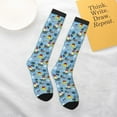 thumbnail image 5 of Balery Pirate Marine Animals Printed Novelty Socks Men's Women's Crew Socks Sports Socks Knee High Socks Cotton Socks Quirky and Cool Socks, 5 of 9