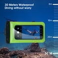 thumbnail image 3 of MATEPROX Waterproof Phone Pouch, Universal Water Proof Case Bags with Lanyard/Arm/Waist Strap, 2 Packs, 3 of 6