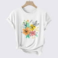 thumbnail image 4 of Floruhand Women's T Shirts Short Sleeve Tees Printed Graphic Loose Summer Tops for Womens Dressy Casual Cute Tops, 4 of 4