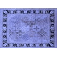thumbnail image 1 of Ahgly Company Machine Washable Indoor Rectangle Oriental Blue Traditional Area Rugs, 7' x 10', 1 of 4