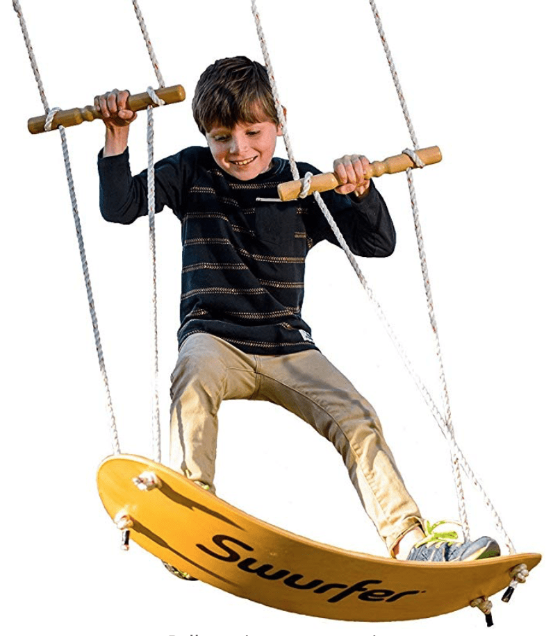 Swurfer The Original Stand Up Surfing Swing, Wooden ...