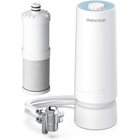 Restored [Ultra Filtration] Waterdrop Water Filter for Sink Faucet, 4000 Gallons Countertop Water Filter System (Refurbished)