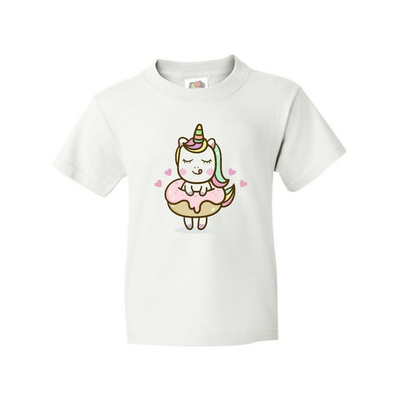 Inktastic Unicorn Doughnut Youth T-Shirt
