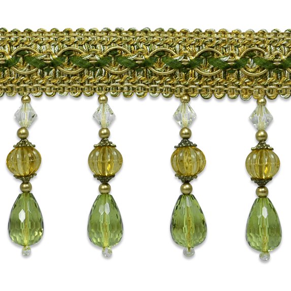 Expo Int'l Maria Melon Bead Fringe Trim by the yard (Sold by the Yard)