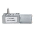 thumbnail image 1 of DC Worm Gear Motor Self Locking Brass Coil Aluminum Alloy Shell Speed Reduction Geared Motor DC24V 375RPM, 1 of 14